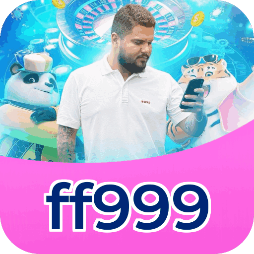 Interface do aplicativo ff999 mostrando jogos disponíveis no iOS e Android